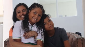 Familia participante en World Vision