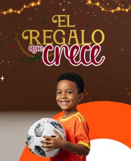Niño con balon el regalo que crece