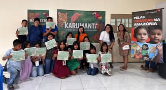 Niñas y niños participantes de Brasil